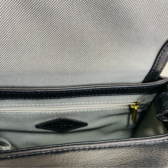 Fossil - Black Leather City Bag - Picture 8 of 8